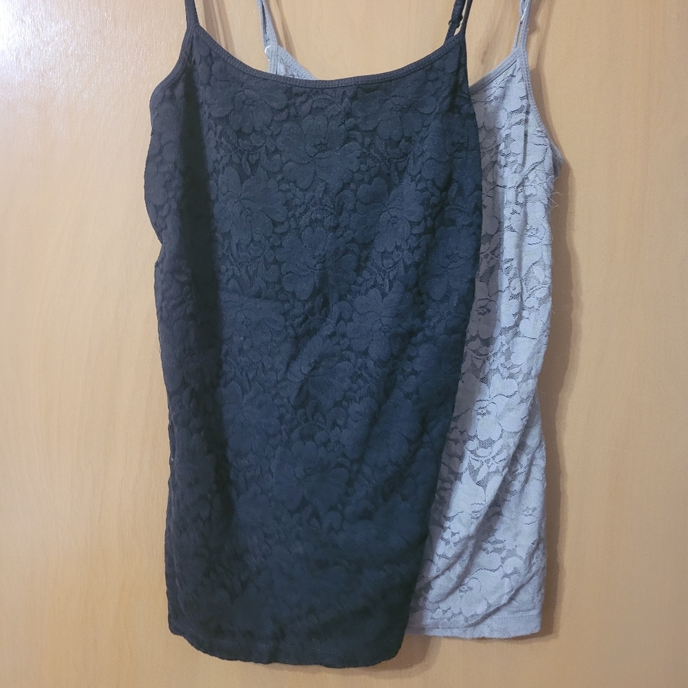 2 Worn Spaghetti Strap Shirts